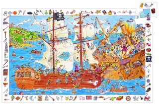 Suchpuzzle Piraten  mit 100 Teilen von Djeco