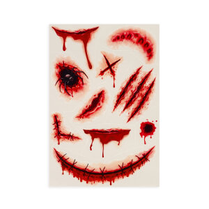 Creepy Tattoos - Abziehtattoos - Scar