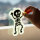 Window-Glow - Skeleton - gruselige Fenstersticker von Legami