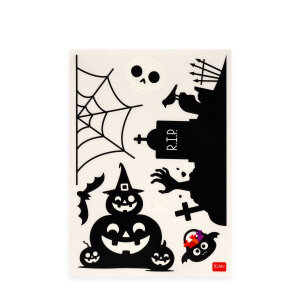 Windo-Wow - 40 Fenster Sticker mit Motiven passend zum Halloween Fest