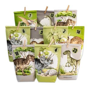 Adventskalender Tütchen Dinosaurier