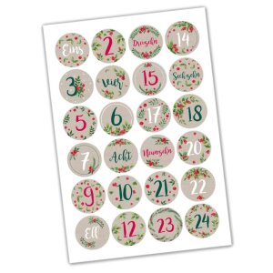 Adventskalender Schachteln 24 Stck zum Befüllen