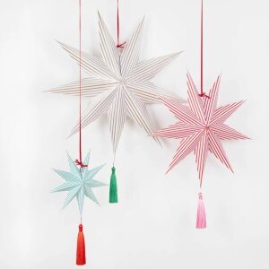Weihnachtliche gestreifte Sterne  von Meri Meri