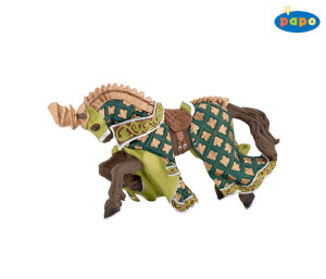 Pferd des Waffenmeisters Drache aus der Ritterserie von Papo