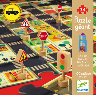 Djeco Puzzle Die Stadt - Riesenpuzzle