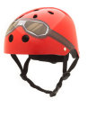 Fahrradhelm rot mit Motoradbrille als Motiv in  small &...