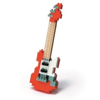 Rote Gitarre Miniserie Nanoblock Elektrische Gitarre rot