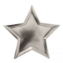 Silberne Sternenteller von Meri Meri