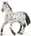 Appalosa Pferd Schimmel schwarz weiß gepfleckt von Papo