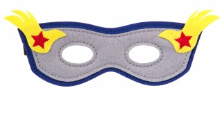 Grau-blaue Filz Heroe Masken von Global Affairs mit gelbem Blitz