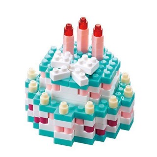 Geburtstagstorte Miniserie Nanoblock mit bis zu 180 Microbausteinen Geburtstagskuchen