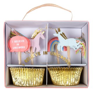 I believe in unicorns cupcale kit - Einhorn-Geburtstagsparty