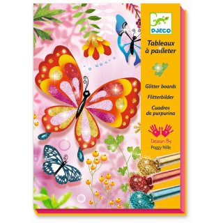 Glitzersand Flitterbilder Butterflies Schmetterlinge von Djeco