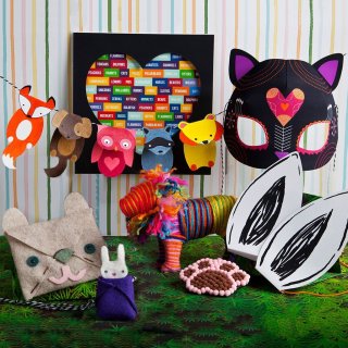 Tierbastel Kit- I love animals kit- acht Bastelleien rund um die Tierwelt von Craft-tastic