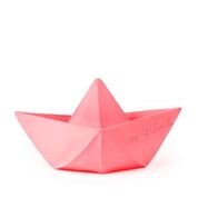 Oli & Carol Origami Boot aus Naturkautschuk zum Beissen und für die Badewanne pink