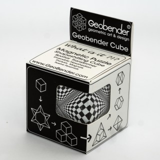 Geobender Magnetischer 3D Puzzlewürfel mit verschiedenen Mustern aus 12 Pyramiden bestehend Abstract