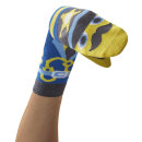Walky Talkies, das sind Socken, die man auch als Handpuppen verwenden kann Polizist Gotcha Sockenpuppe Größe 27-30