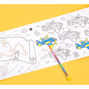 Pocket Game Ausmalposter Mini für unterwegs - 1 Meter Ausmalpapier plus Stift mit acht Farben von OMY Atlas