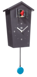 BirdHouse von KooKoo, eine moderne Kuckucksuhr mit 12 Vogelstimmen