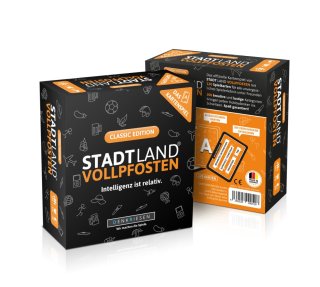 Stadt Land Vollpfosten - das Kartenspiel - Classsic Edition