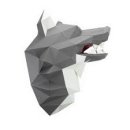 Wolf in 3D als Wandtrophäe