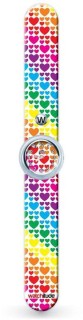 Watchitude - die Uhr mit dem Slapverschluß aus den USA Rainbow Hearts