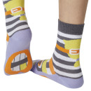 Walky Talkies, das sind Socken, die man auch als Handpuppen verwenden kann Räubermädchen Break Größe 27-30