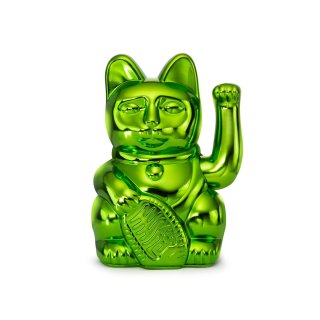 Lucky Cat Winkekatze von Donkey glänzend grün - Besinnlichkeit