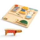 Woodypets - Holzpuzzle für Kids ab 12 Monaten von Djeco