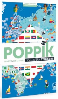 Poppik Stickerposter Discovery Flaggen