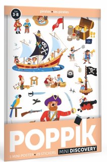 Stickerposter Mini Discovery Piraten