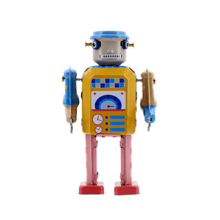 Mr.& Mrs Tin Blechroboter Electrobot