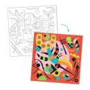 Inspired by Vassily Kandinsky - kreieren mit farbigen Sand