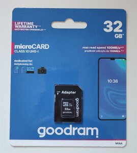 Micro SD-Speicherkarte für Actionkamera