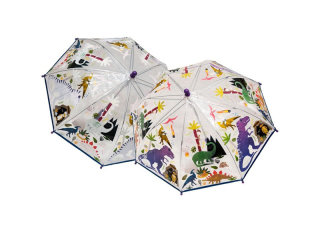 Regenschirme, die die Farbe im Regen wechseln von Floss& Rock Regenschirm Dinosaurier neu - transparent