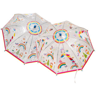 Regenschirme, die die Farbe im Regen wechseln von Floss& Rock Regenschirm Regenbogen - Einhorn neu -tranparent