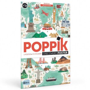 Poppik Stickerposter Discovery Weltreise