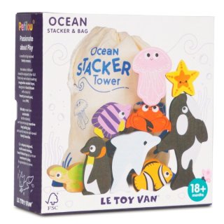 Stapeltiere Ocean - Meerestiere aus Holz von Le Toy Van