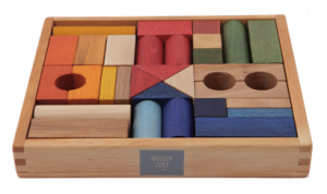 Wooden Story - Holzklötze 30-teilig aus...