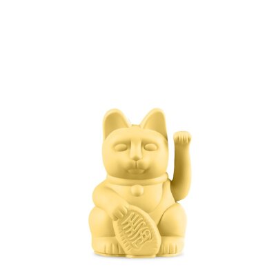Lucky Cat Mini Winkekatze von Donkey gelb - Wohlstand