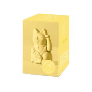 Lucky Cat Mini Winkekatze von Donkey gelb - Wohlstand