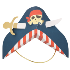 Blue Pirate Party Hats