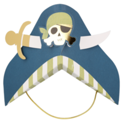 Blue Pirate Party Hats