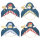 Blue Pirate Party Hats