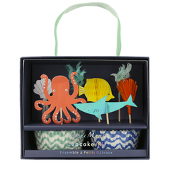 Under the Sea - Cupcake Kit mit Unterwassermotiven