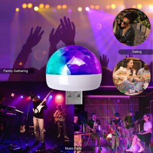 Discokugel für das Mobiltelefon mit USB Stecker