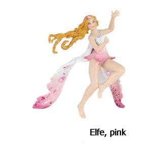 Märchenfiguren von Papo - reitende Elfe rosa