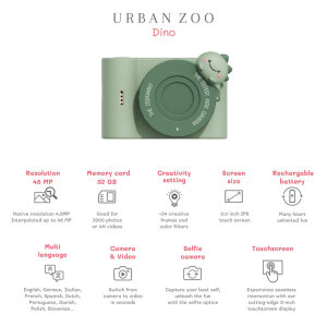 Zoo Family Kids Kamera Urban Zoo - Dino Green