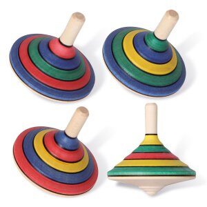 Kreisel Tango, handgedresselt aus Holz