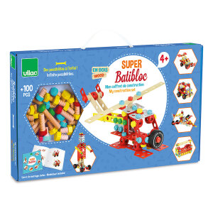 Super Batibloc Baukasten-Set mit 6 Modellen